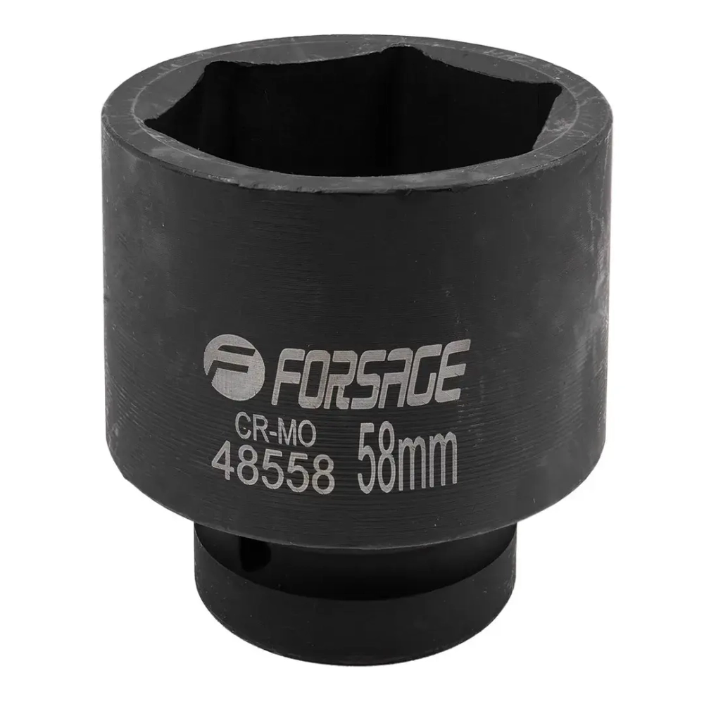 Головка ударная 1'', 58мм (6гр.) Forsage F-48558