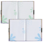 Блокнот МАЛЫЙ ФОРМАТ (120х160 мм) А6, 56 л., твердый переплет, металлический замок, блестки, фоторамка, линия, BRAUBERG, "Девчонка", 123559