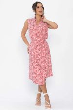 Платье Хьюми (красно-белое) П13935-35М LT Collection