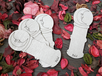 Бобинка "Хрустальный шар - спящий месяц"