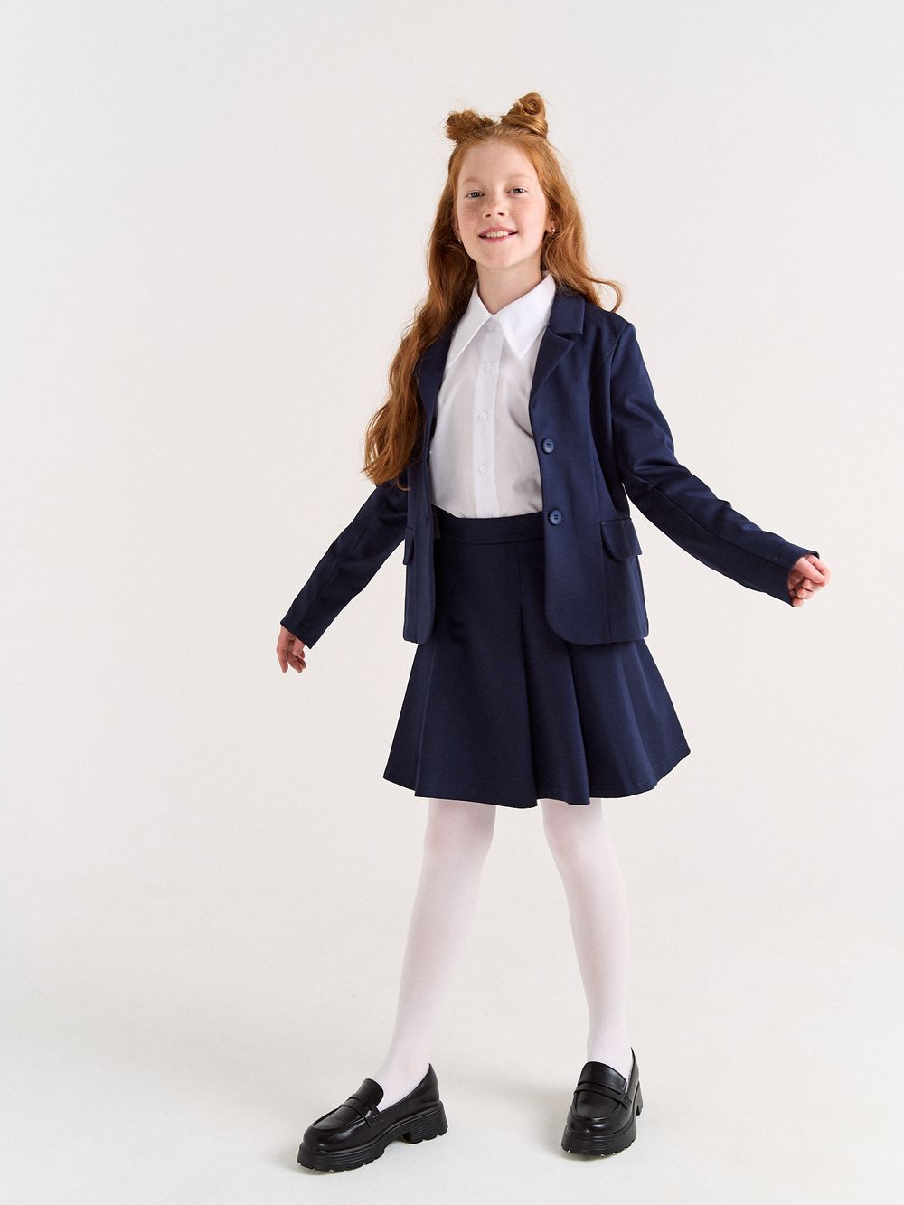 Жакет для девочки "Синий" 7+