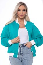 Бомбер "Городской вайб" (бирюза) Б8641 LT Collection
