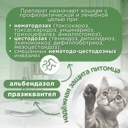 Суспензия для лечения и профилактики глистов АВЗ Фебтал-комбо для котят, 7 мл