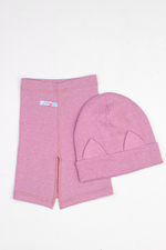 Шапка трикотажная КИС(Сухая роза меланж)