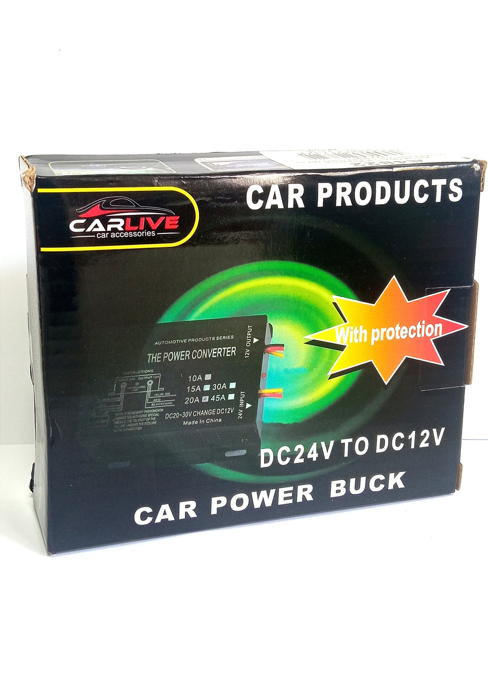 Авто Конвертер 24/12в (20А) CarLive  A4821