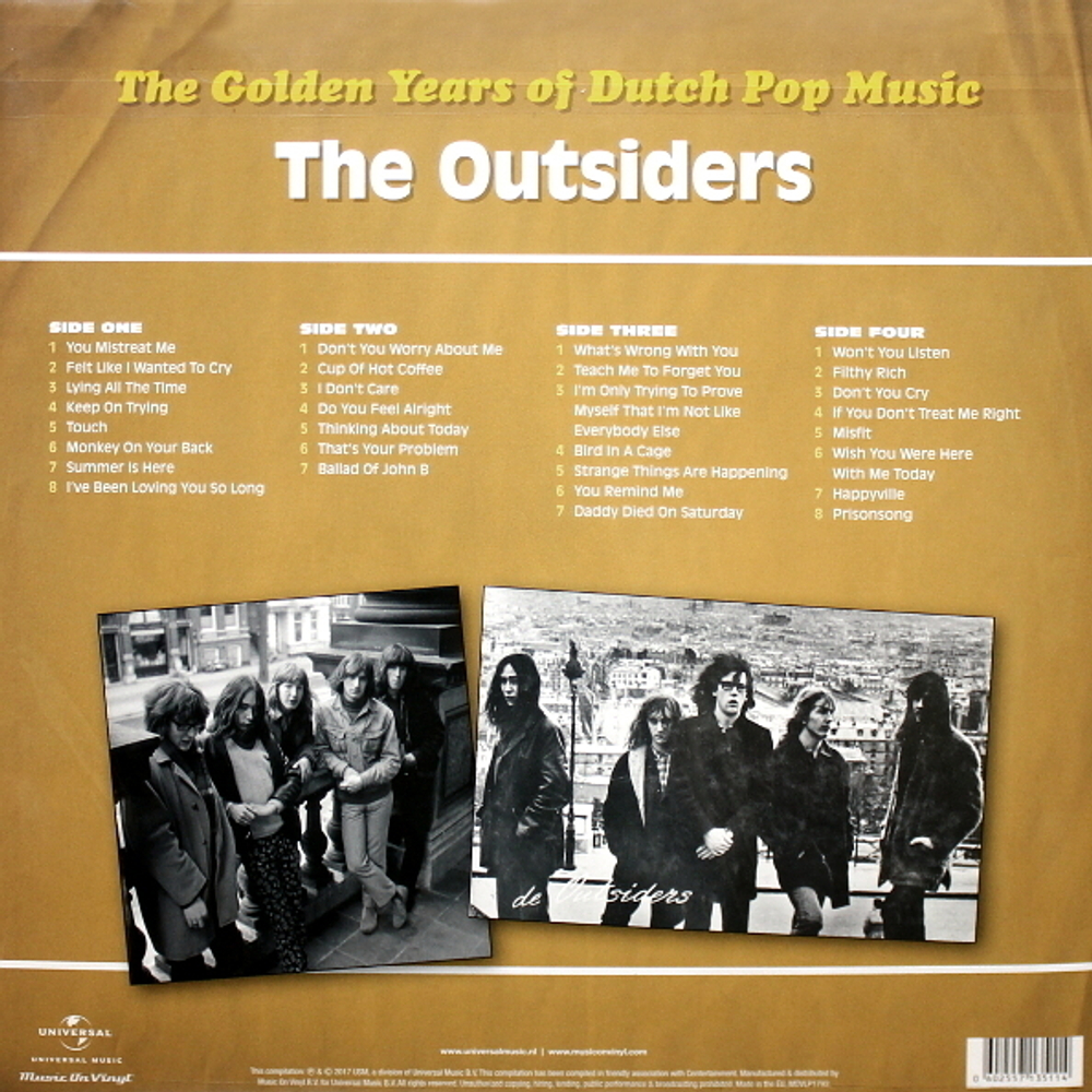 The Outsiders / The Golden Years Of Dutch Pop Music (A&B Sides And More)(2LP)