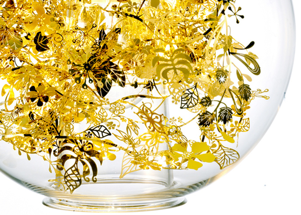 Pendant design lamp Tangle Globe by Artecnica (Black)