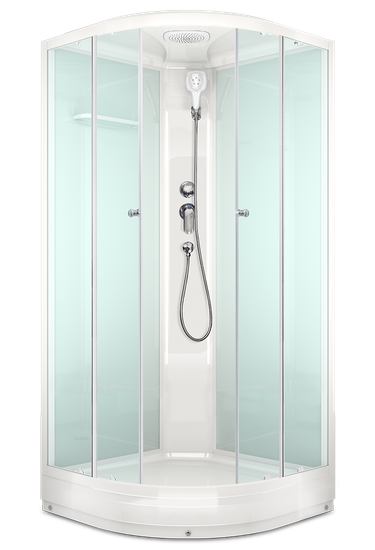 Душевая кабина DOMANI-Spa Simple , низкий поддон, мат, 90х90х215