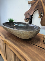 Раковина из речного камня RS-65901 61х45х15 из натурального камня