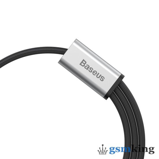 Baseus Rapid Series Type-C 3-1 Cable 1.2M For Micro Lightning Type-C Dark Gray CAMLT-SUS1