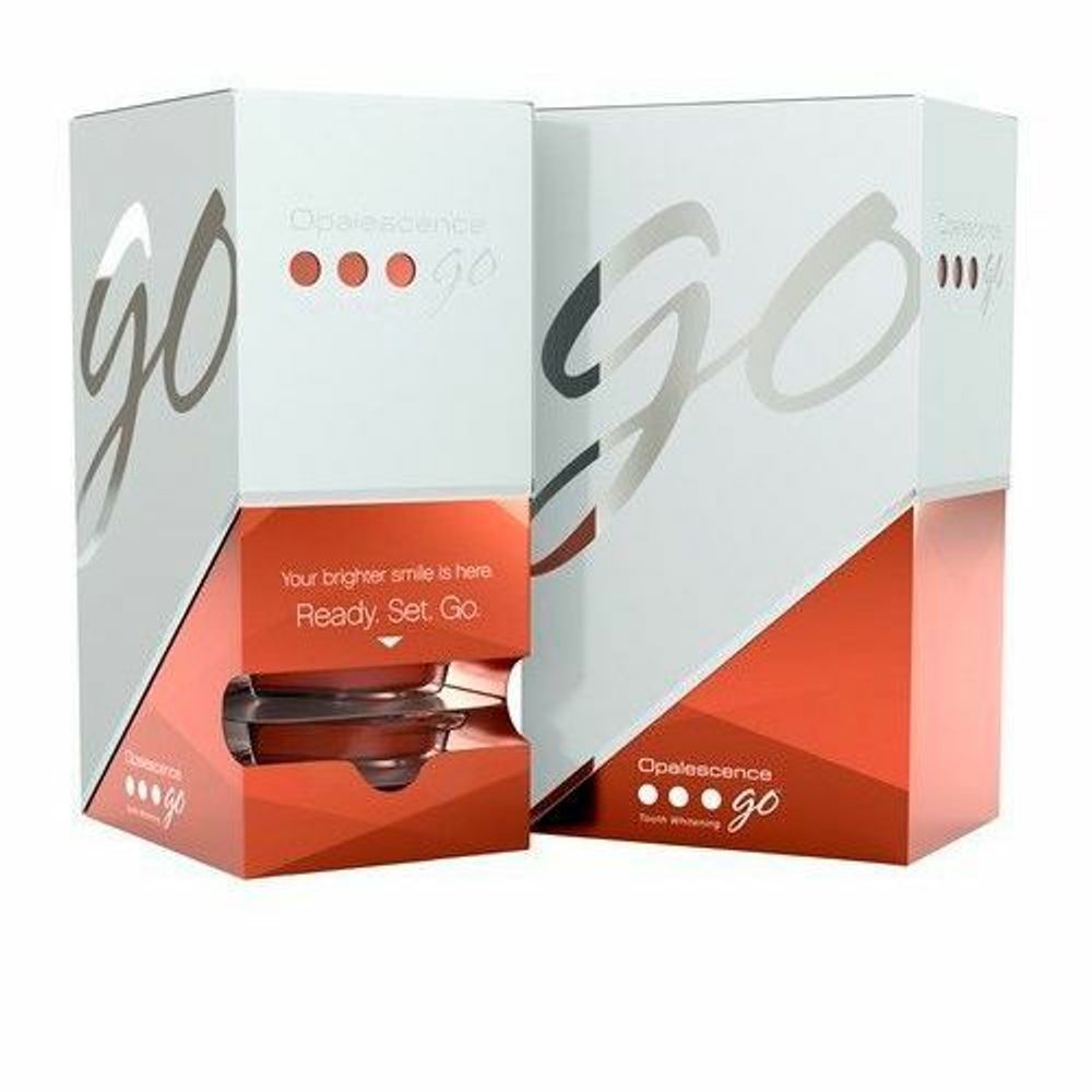 Набор "Opalescence Go 6 %" Дыня (10 блистеров)- гель отбеливания зубов в готовых каппах (США)