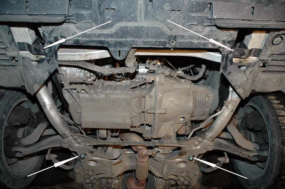 Защита картера и КПП Sheriff для Citroen C5 II 2008-2010 арт.05.1591