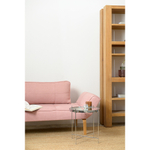 Столик josen, D43 см, серебряный/хром