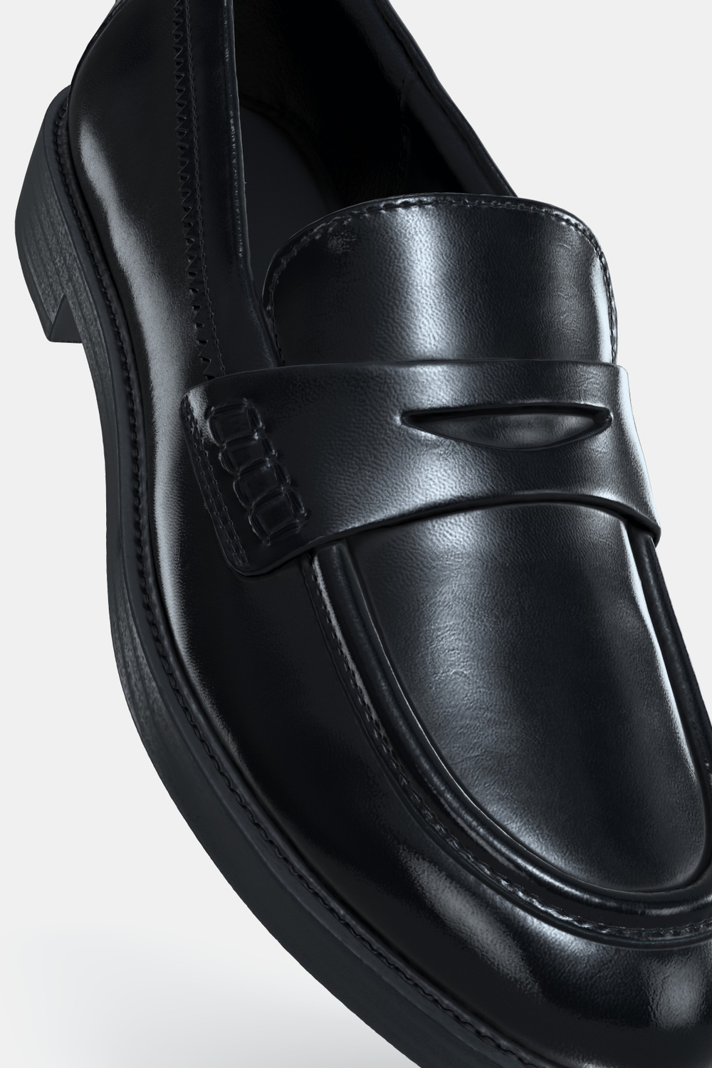 ZARA ТУФЛИ-МОКАСИНЫ, ЧЕРНЫЙ