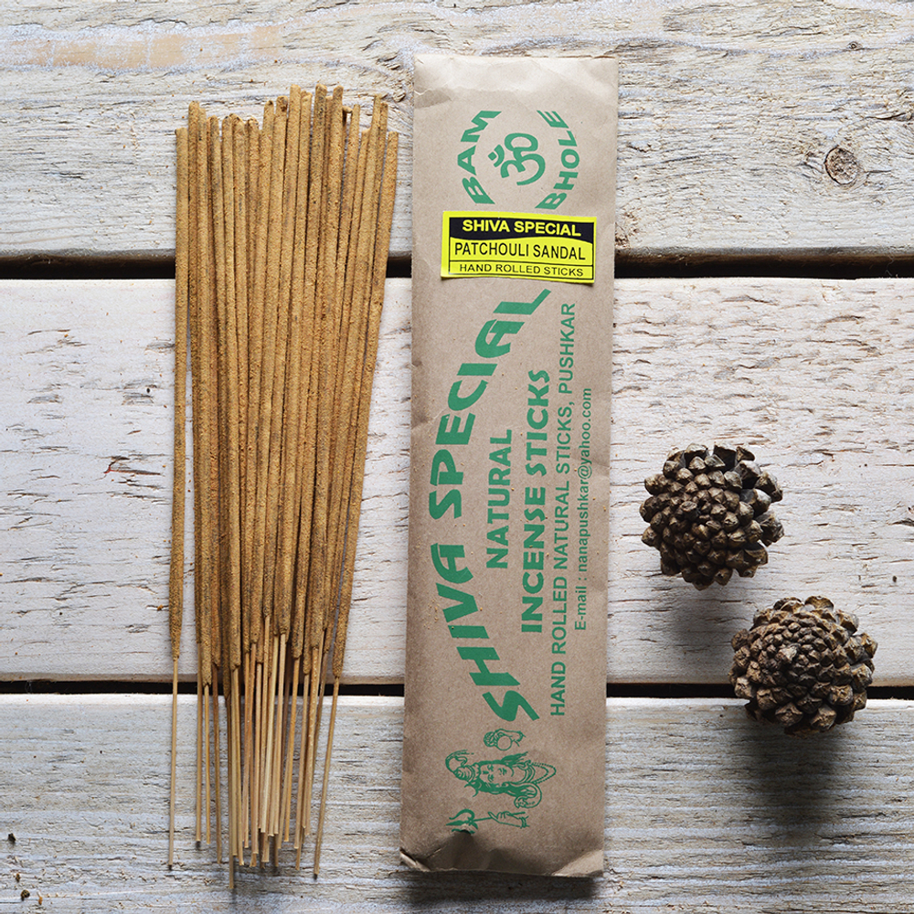 PATCHOULI SANDAL индийские благовония-палочки (Shiva Special)