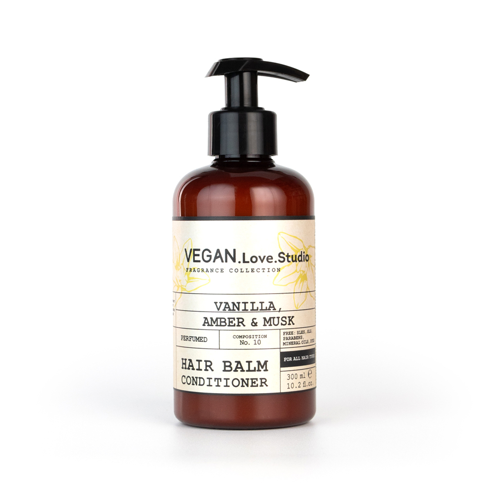 Бальзам-кондиционер для волос парфюмированный VEGAN.Love.Studio "Vanilla, Amber, Musk", 300 мл