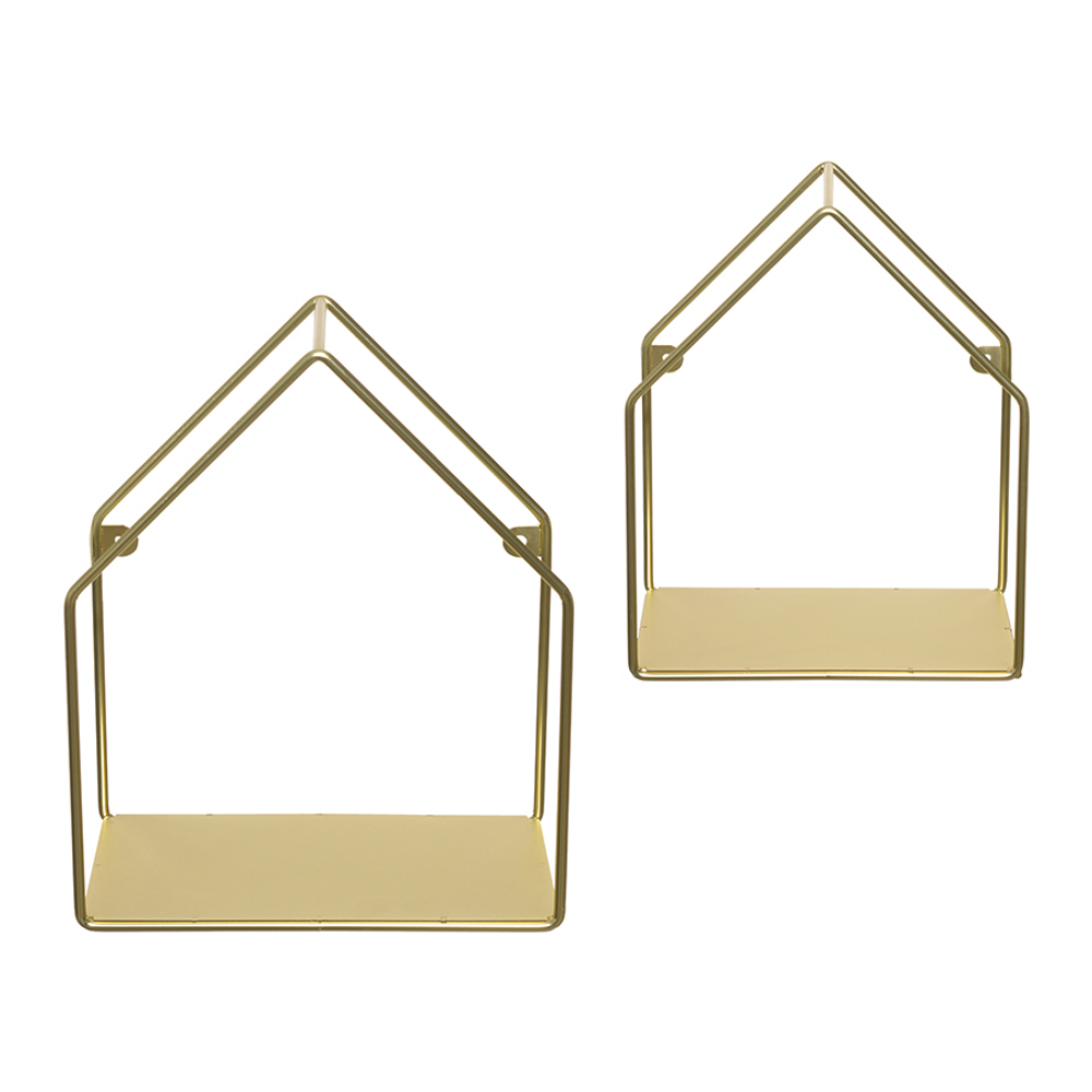 Набор полок настенных cenci, золотой, 2 шт.