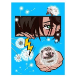 Блокнот А6 56л. клетка "Аниме-2" обложка с гел. наполн. глиттер морозостойкий (Центрум)