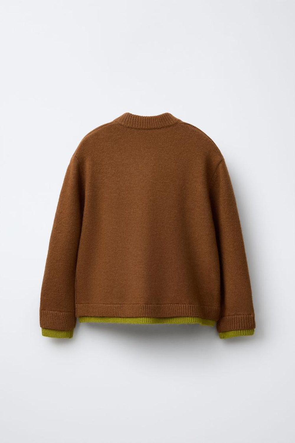 ZARA Х BENSIMON ® ТРИКОТАЖНЫЙ КАРДИГАН, ХАКИ