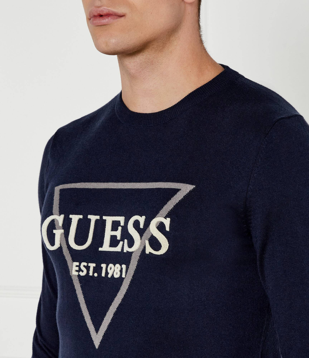 Свитер FABIAN GUESS - темно-синий(M5RR02 Z3KI1)