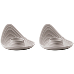 Набор подставок для яиц tierra, серо-бежевые, 2 шт.