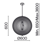 Подвесной светильник Maytoni MOD197PL-01W2