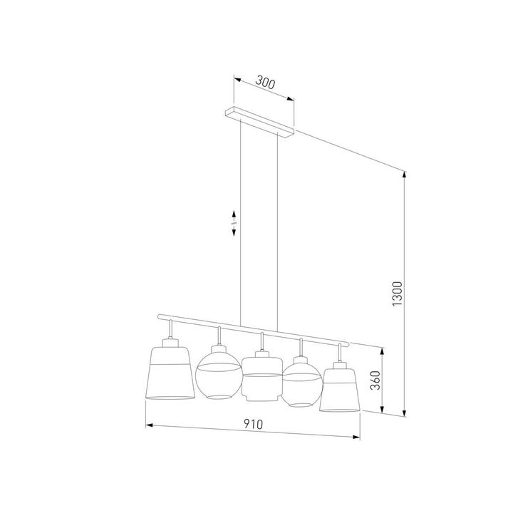 Подвесной светильник TK Lighting 2382 Amber