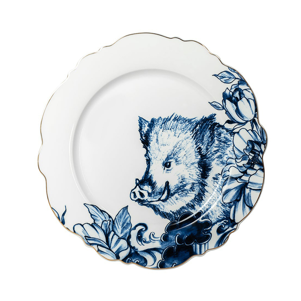 Тарелка Loveramics Flea Market White/Blue d113-01b