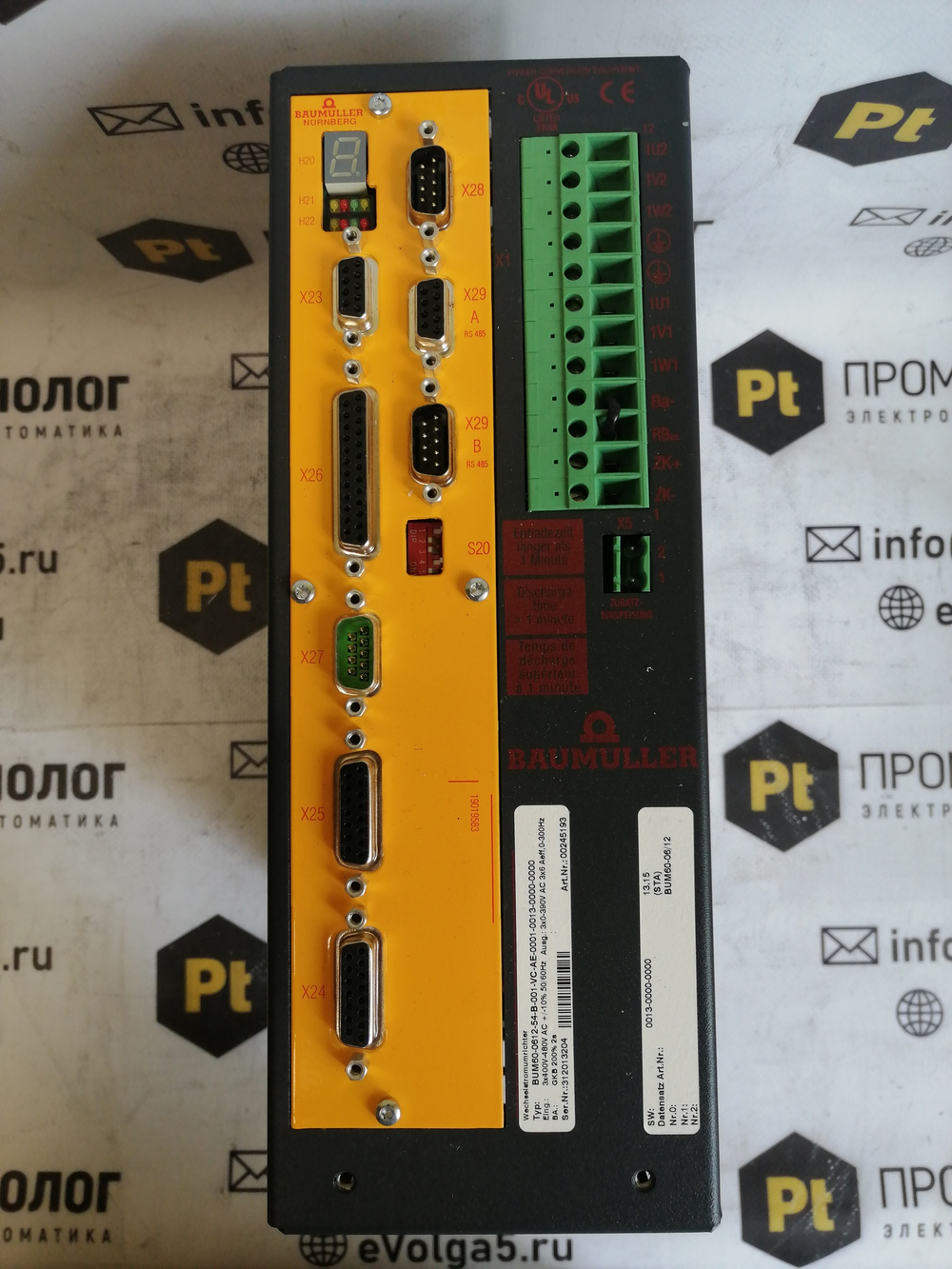 Baumuller BUM60-0612-54-B-001-VC-AE-0001-0013-0000-0000 с хранения