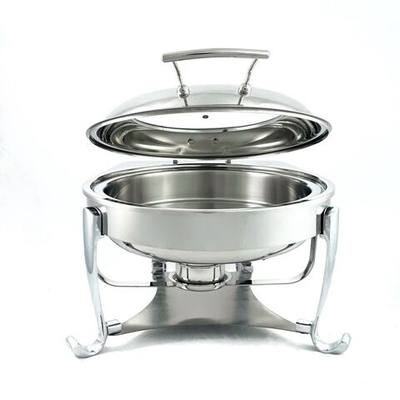 Мармит Настольный (Чефиндиш) Круглый Cо Стекл Крышкой 6,5Л,Opulent Op/0/0/6.5/Cp