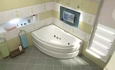 Акриловая ванна Bas Алегра 150х90 L без слива-перелива