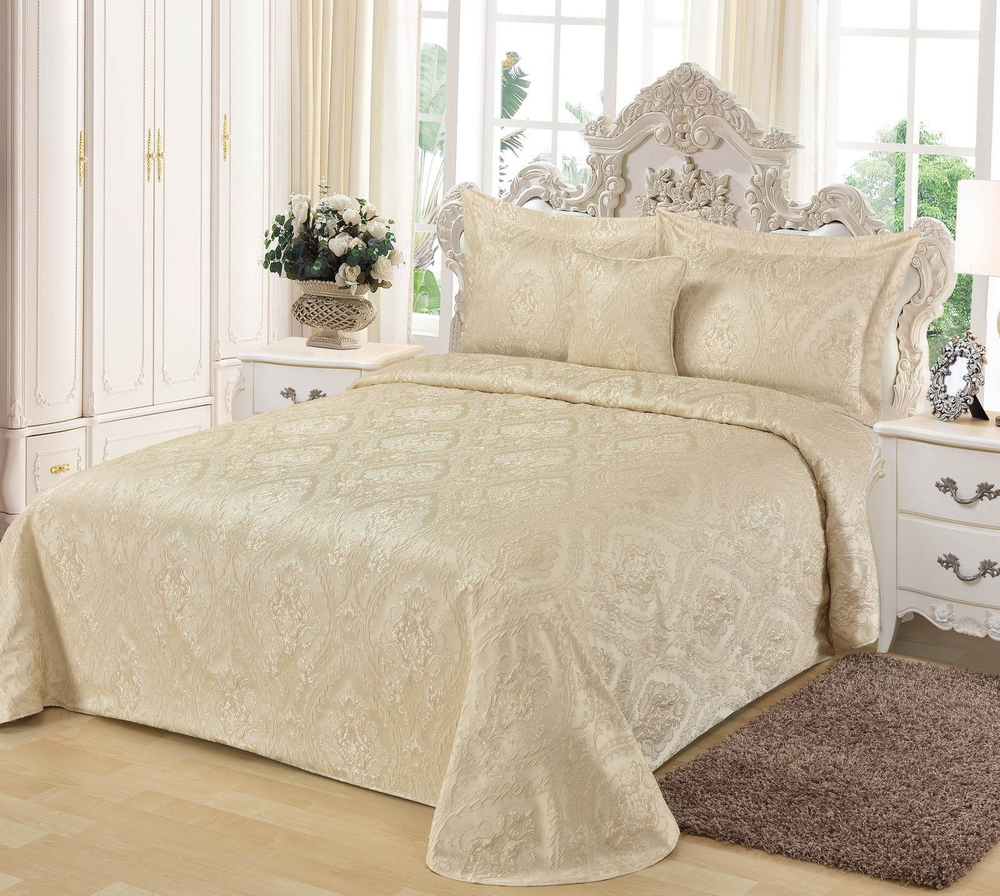 Покрывало 240х260 Sofi De MarkO Фелиция молоко