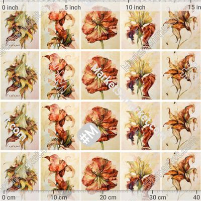 Гербарий by Акварельные ткани Полины Шустовой 190 DPI