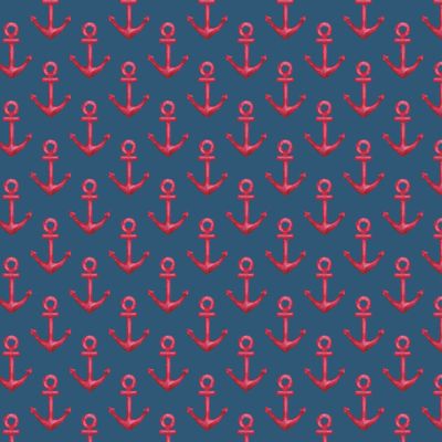 Красные якоря на синем