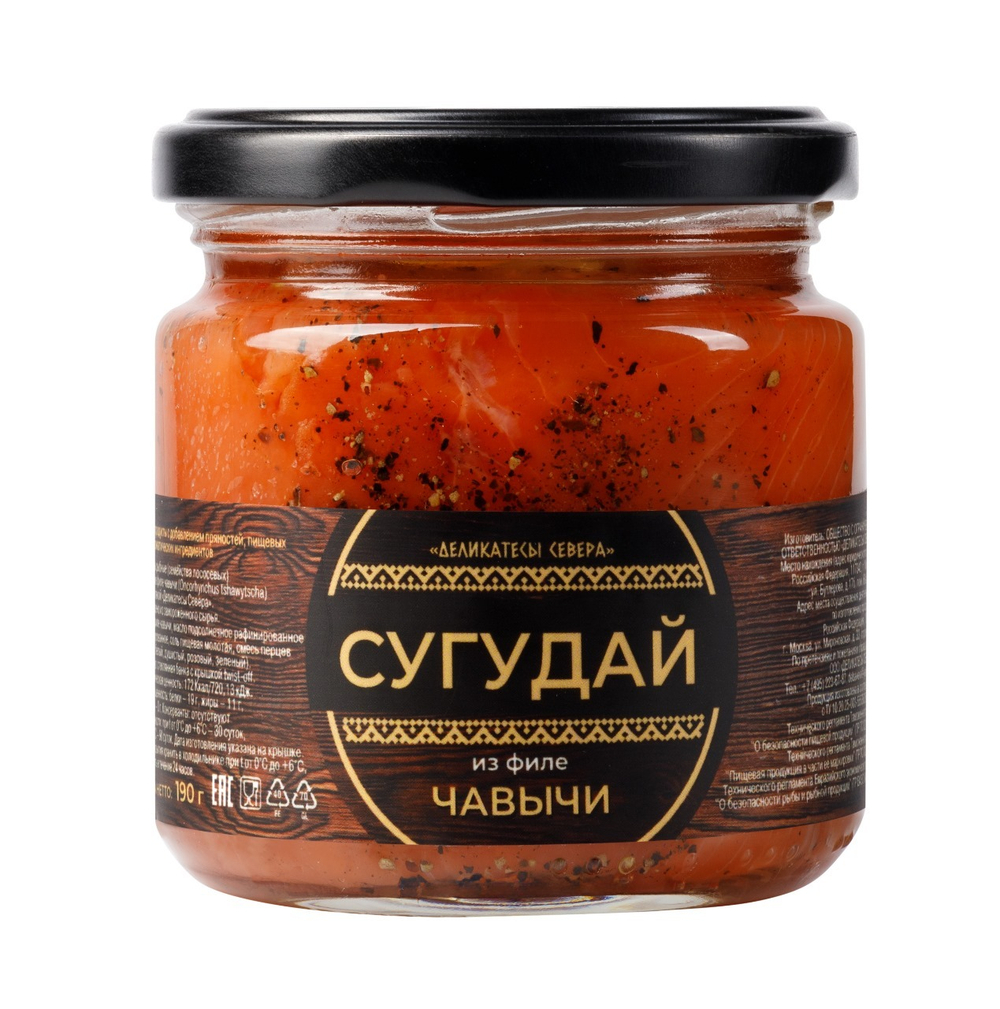 Сугудай из филе чавычи, 190 гр