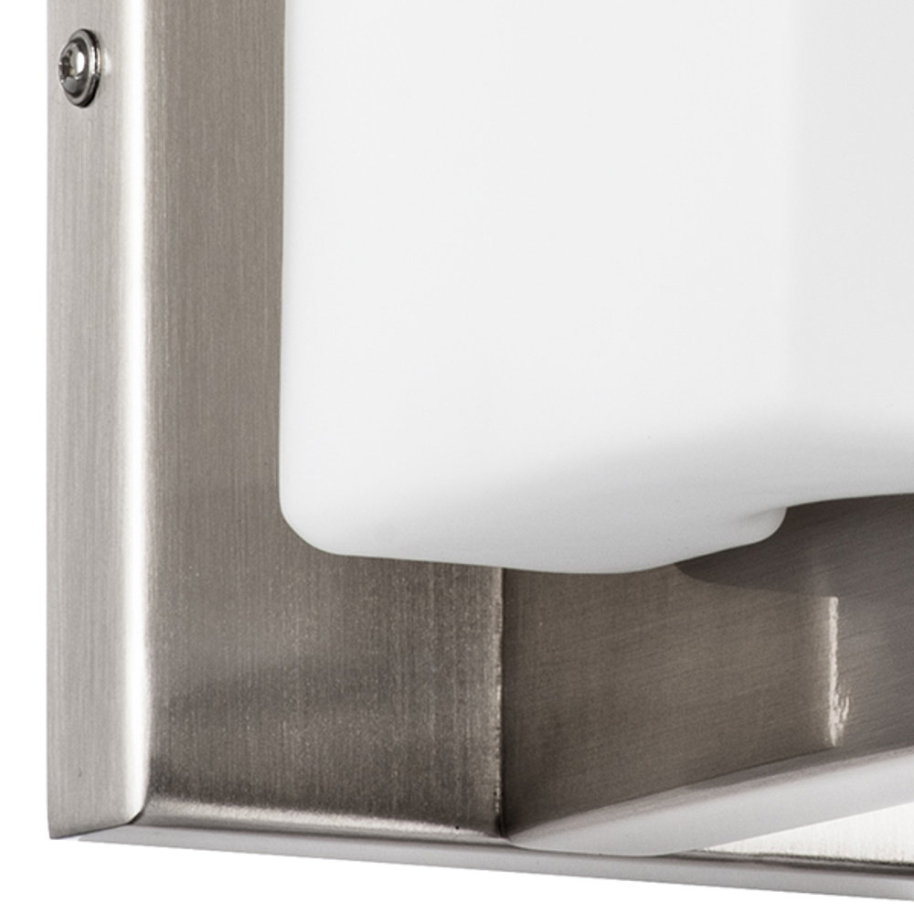 805610 Светильник настенный QUBICA 1х40W E14 13см НИКЕЛЬ/БЕЛЫЙ