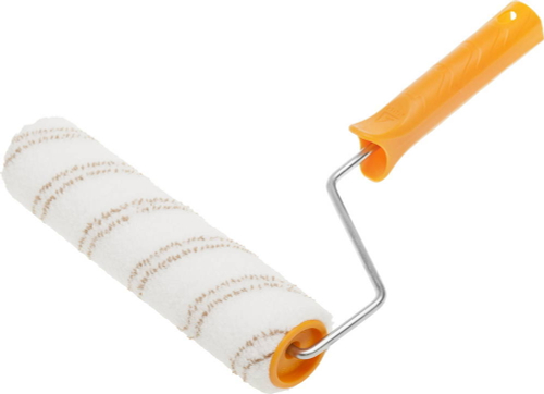 Валик ″МИКРОВОЛОКНО″ малярный в сборе, ворс 9 мм, бюгель 6 мм, 40x240мм, STAYER Master