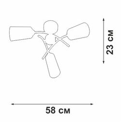 Люстра на штанге Vitaluce V2850 V2850-1/3PL