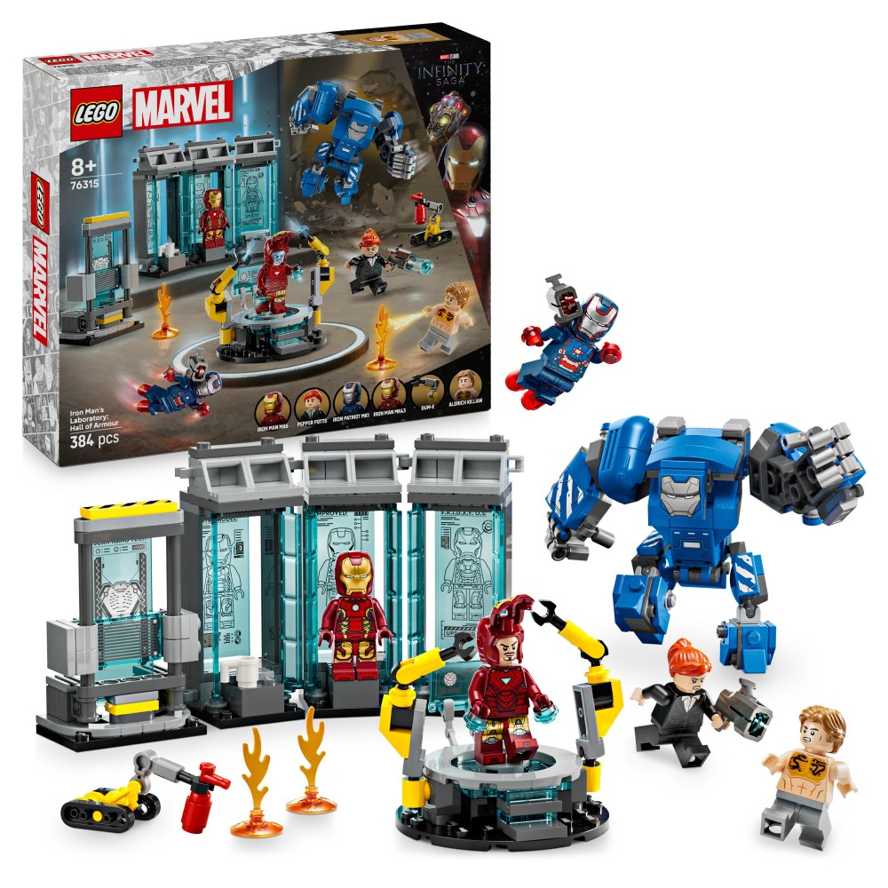 Конструктор LEGO Marvel Super Heroes 76315 Лаборатория Железного человека: Оружейная комната — фото 1