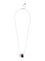 Сотуар "Egg" с тигровым глазом Silver