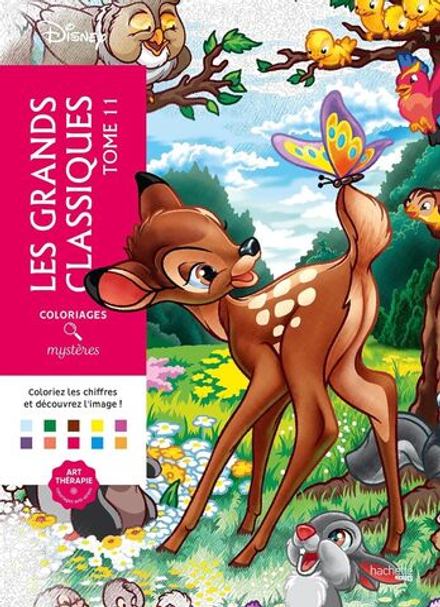 Раскраска по номерам Coloriages mysteres Disney - Les Grands classiques - Бемби, том 11, 128стр. - 2017256951