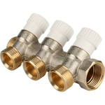 Коллектор распределительный STOUT 3/4" на три отвода 3/4" евроконус