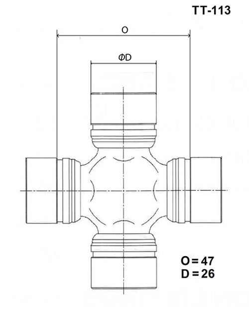 Крестовина карданного вала TOYO TT113