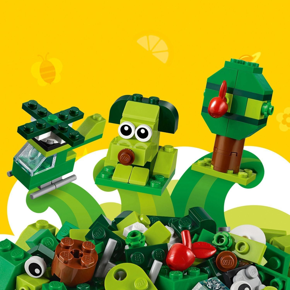 LEGO Classic: Зелёный набор для конструирования 11007 — Creative Green Bricks — Лего Классик