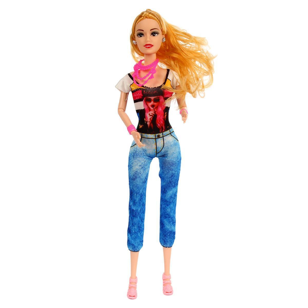 Кукла тип Модель на шарнирах с аксессуарами, коробка 881E