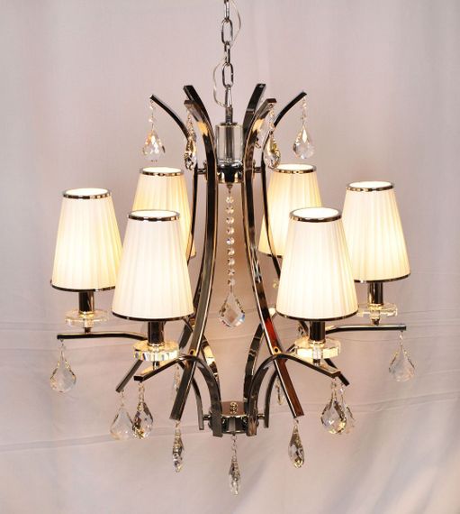 Подвесная люстра Lumina Deco Glamour LDP 66247-6 WT+CHR