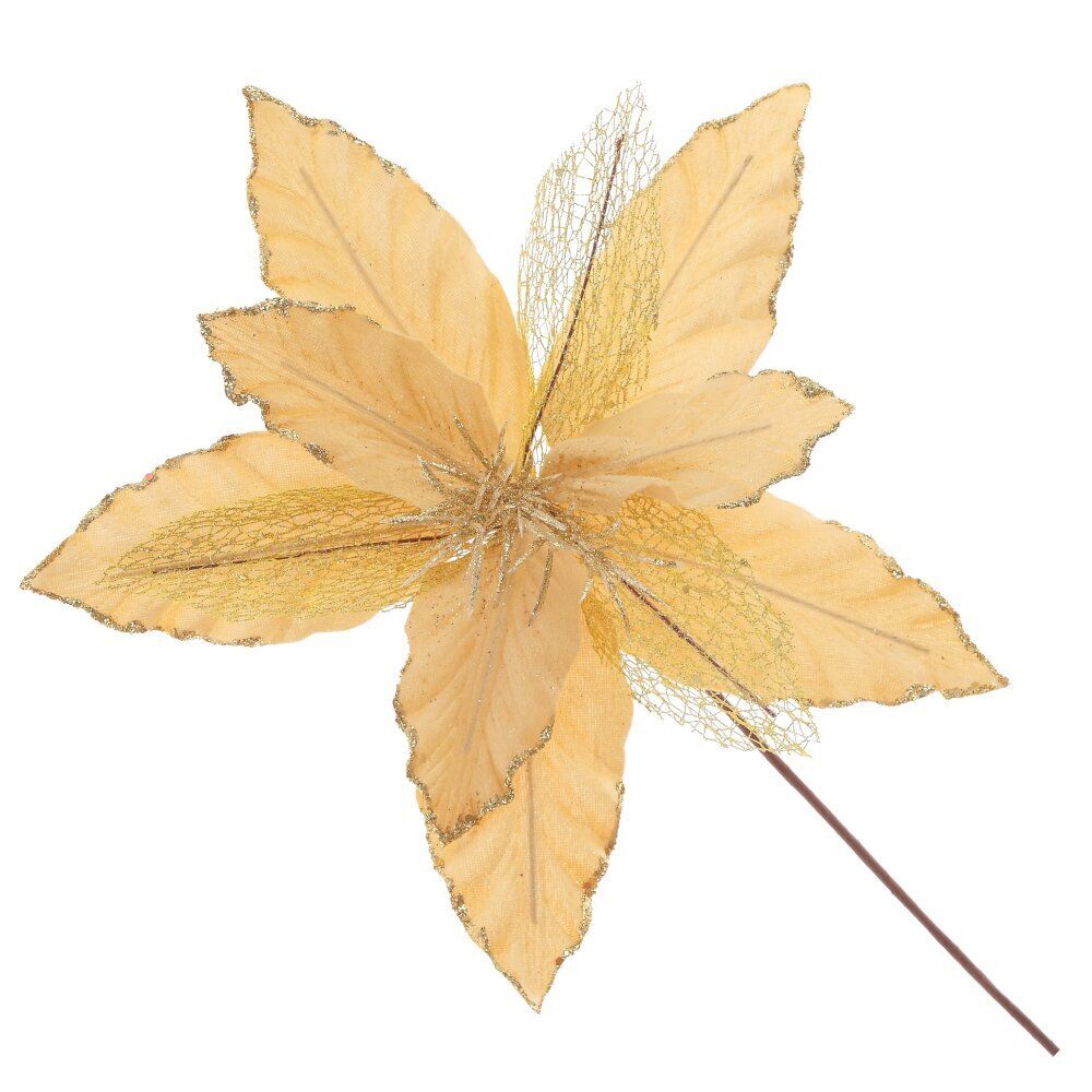 GAEM Цветок искусственный "Пуансеттия", L31 W31 H38 см, 2в.