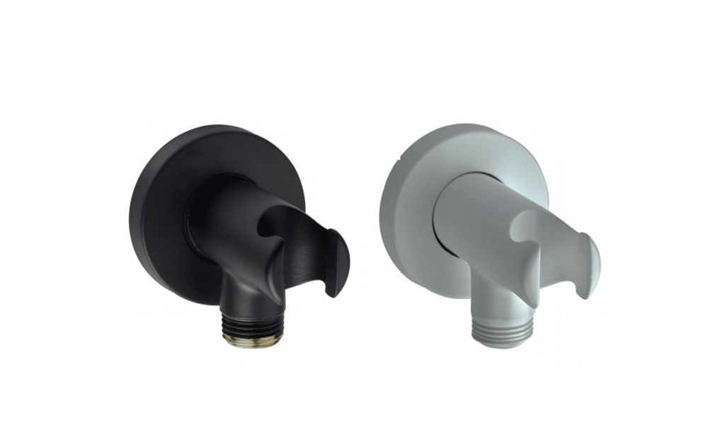 Bossini C12 - Zen ручной душ:держатель с шланговым подсоединением, душевая лейка, шланг (A00158), цвет черный матовый