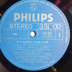 Винтажная виниловая пластинка LP Paul Mauriat White Christmas (Japan 1977) (No Obi) Snow Desert