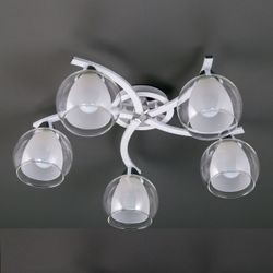 Citilux Кристи CL152150 Люстра потолочная Белая Хром